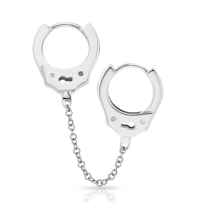 Liberty London: MARIA TASH Double Handcuff and Medium Chain Earring