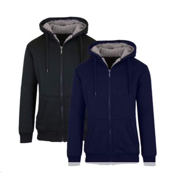 Woot: Sherpa Lined Fleece Hoodies 2-Pack for $23.99 ($19.99 to Prime members)