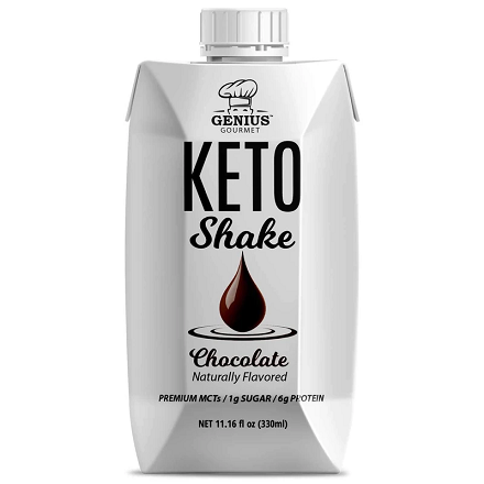 Genius Gourmet: Keto Shake - Chocolate - with only 1g sugar - Only for $29.99
