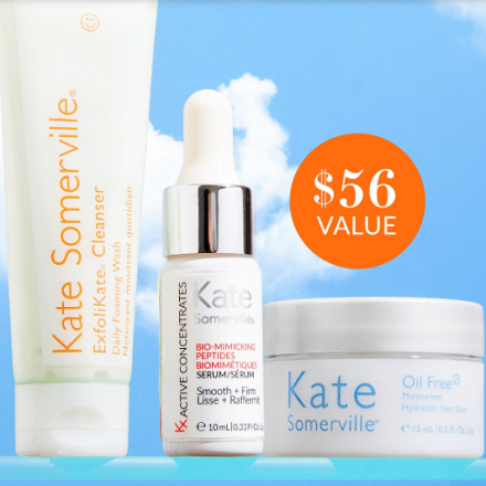 Kate Somerville: Free Summer Skin Mini Trio ($56 value) with Any $140 Purchase