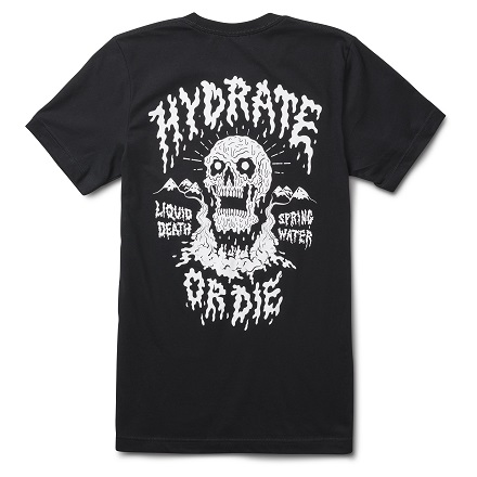 Liquid Death: Shop the Hydrate or Die Tee Starting at $30 + Free Shipping
