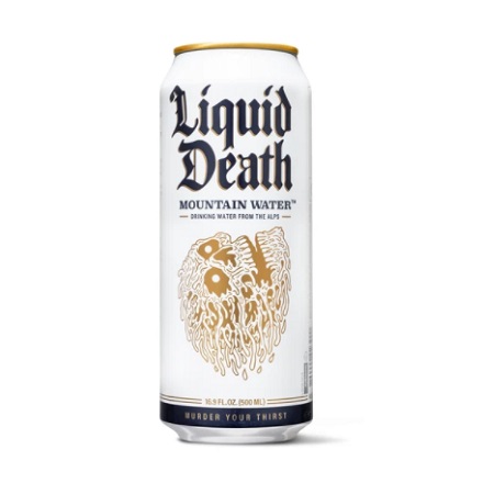 Liquid Death: Purchase Any Mountain Water Case and Get a Free Koozie
