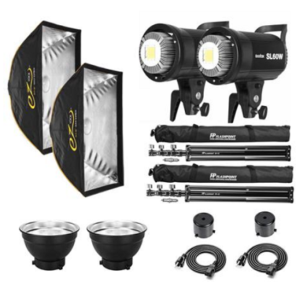 Adorama: Godox SL60W Daylight LED Video 2-Light Kit for $299