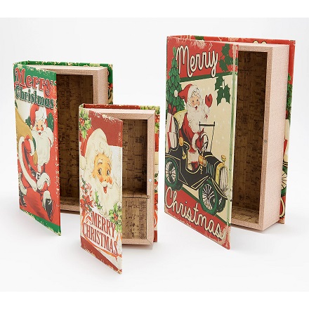 QVC: Shop Mr. Christmas Set of 3 Nostalgic Nesting Books under $30!