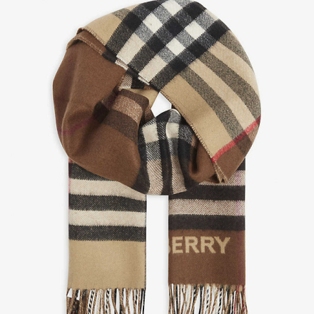 Selfridges US: Burberry replen - Soft Accessories, Top 20 scarves, Football scarf 150 units