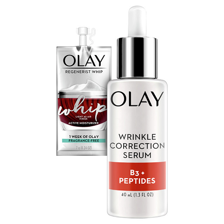 Olay: 48% OFF Tone Perfecting Serum with Regenerist Whip Sample