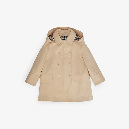 Selfridges US: Burerry Lia Hooded Cotton Trench Coat for $805 Price