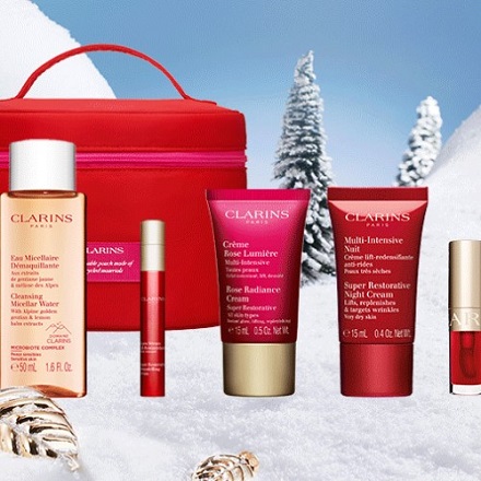 Clarins Canada: Holiday Delight! Free 6-piece Gift with Any $100 a $181 Value