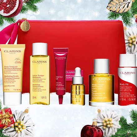 Clarins Canada: Holiday Faves! Free 7-piece Gift (A $119 Value)