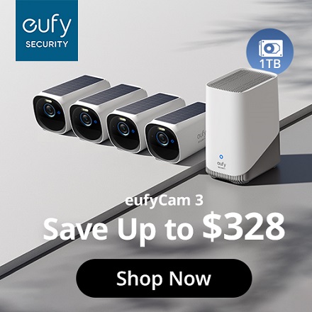 Eufy Life: Save $210 on S330 eufyCam 4-Cam Kit + 1 TB Hard Drive