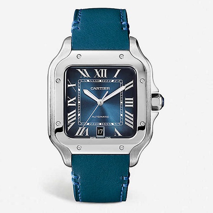 Selfridges: Best Sellers - Cartier Large Model Stainless Steel and Leather Watch
