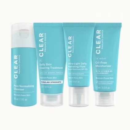 Paula's Choice: Choice of Free Gift on $50 + 25% Off Limited-Edition CLEAR Routine Kits