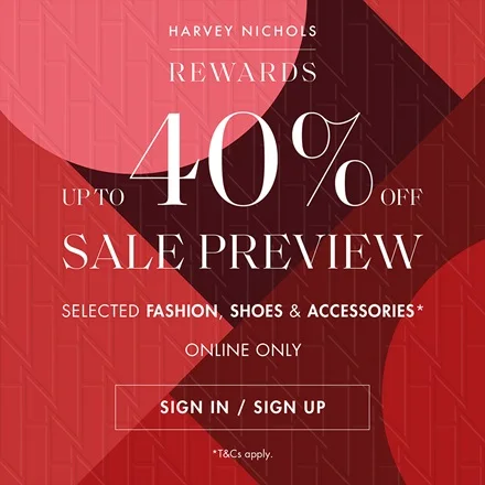 Harvey Nichols: Sign Up to REWARDS and Shop Up to 40% OFF Selected Fashion, Shoes & Accessories