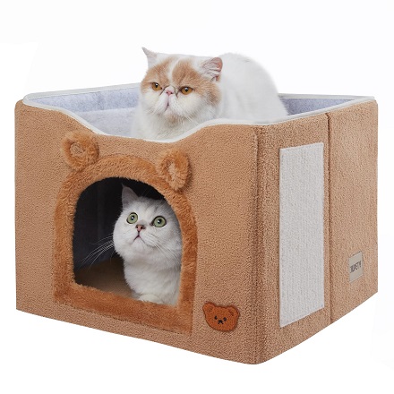 Amazon US: 8.0% Cash Back + $23.99 for Jiupety Cat House with Cat Scratcher
