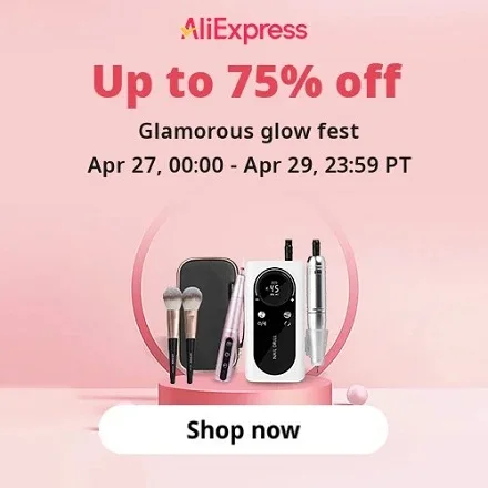 AliExpress: Glamorous Glow Fest, Up to 75% OFF