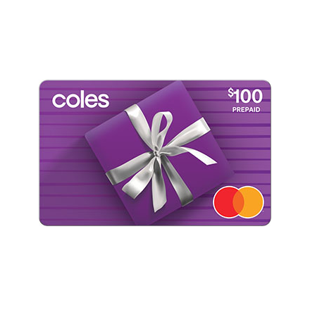 giftcards.com: Special Offer - No Purchase Fee $100 digital Coles Mastercard