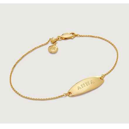 Monica Vinader：Best Seller Gold Vermeil Nura Tiny Fine Chain Bracelet