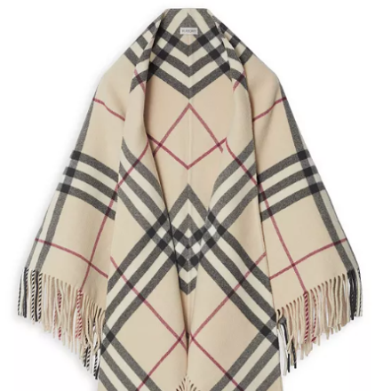 Bloomingdale's - Bloomingdale’s UK: Burberry Check Print Wool Wrap