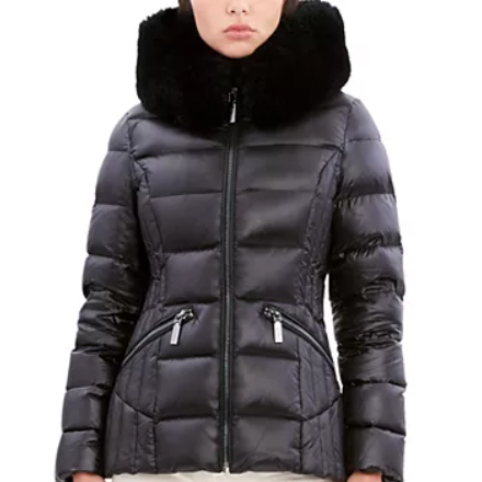 Bloomingdale's Canada: Dawn Levy Nikki Shearling Trim Puffer Coat