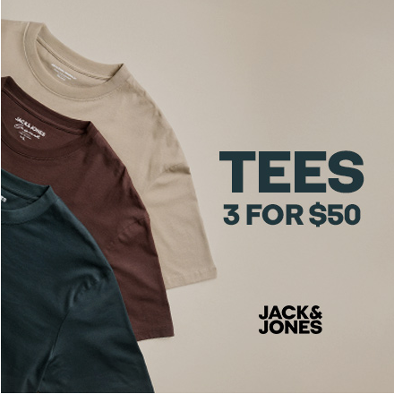 Jack & Jones CA: Basic Tees 3 for $50