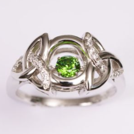 The Irish Store: Dancing Stone Trinity Knot Ring