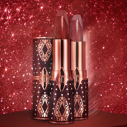 Charlotte Tilbury US: New Kiss of Mystery Lipsticks In a Limited-edition, Warm Mauve Pink shades.