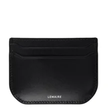 SSENSE: LEMAIRE Black Calepin Card Holder