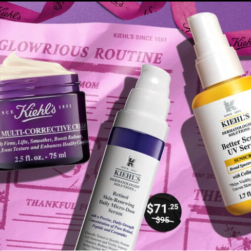 Kiehl's: Gift Mom a Glow Up 25% OFF Sitewide