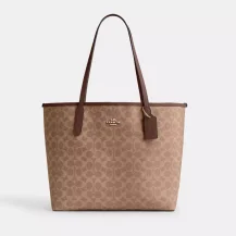 Coach Outlet: City Tote Bag In Signature Canvas